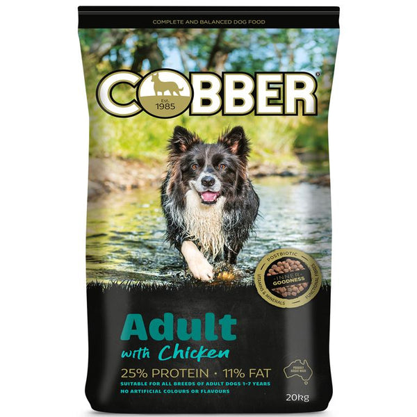 Cobber Premium Adult Chicken 20kg dog food bag