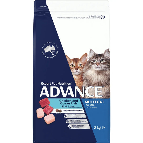 ADVANCE Multi-Cat Adult Chicken And Ocean Fish 2kg