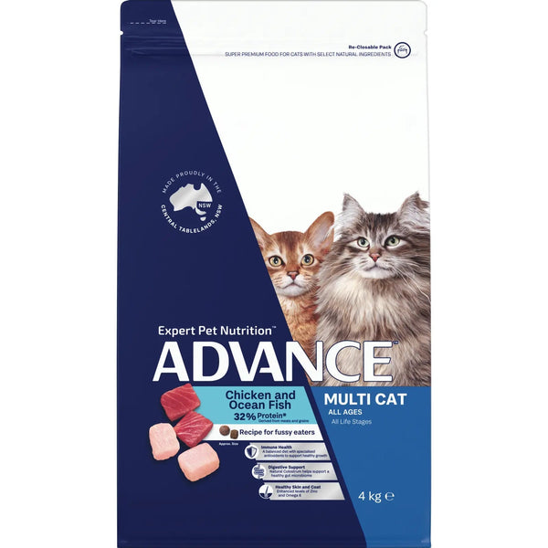 ADVANCE Multi-Cat Chicken And Ocean Fish 4kg