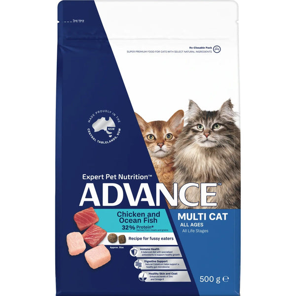 ADVANCE Multi-Cat Chicken And Ocean Fish 500g