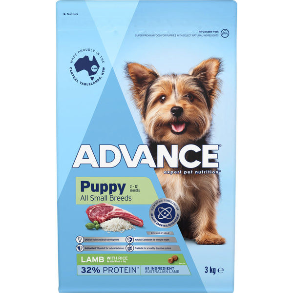 ADVANCE Puppy Small Breeds Dry Dog Food Lamb & Rice 3kg