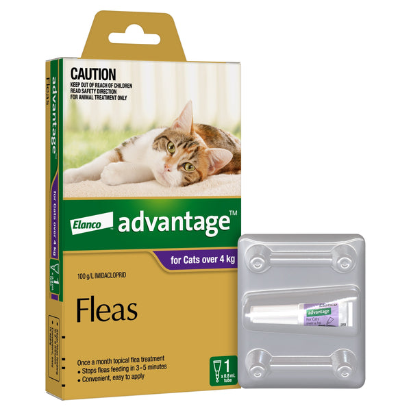 ADVANTAGE flea treatment for cats over 4kg, 1 pack