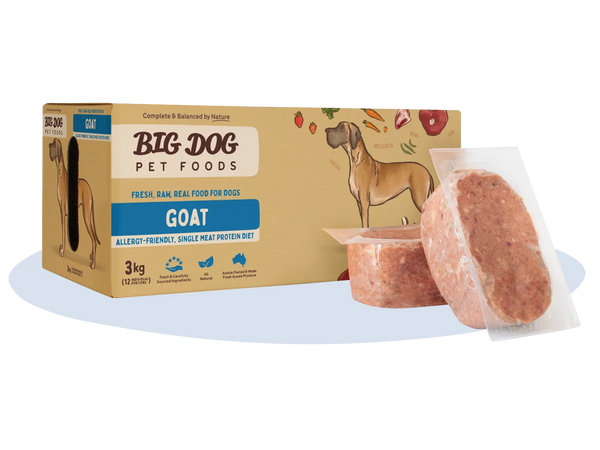 Big Dog Goat Low Allergy Raw Dog Food 3kg