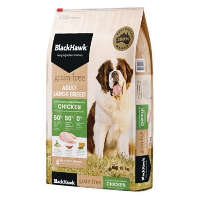 Black Hawk Grain Free Large Breed Chicken 15kg