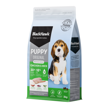 Black Hawk Original Puppy Medium Breed Chicken & Rice