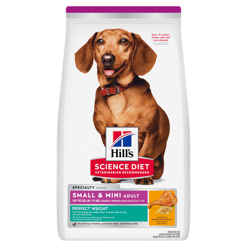 Hill's Science Diet Adult Perfect Weight Small & Mini Chicken & Brown Rice Recipe Dog Food