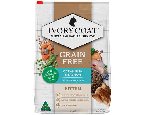 Ivory Coat Grain Free Kitten Ocean Fish & Salmon 4kg