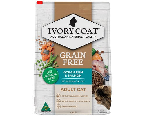 Ivory Coat Grain Free Adult Cat Ocean Fish & Salmon 4kg
