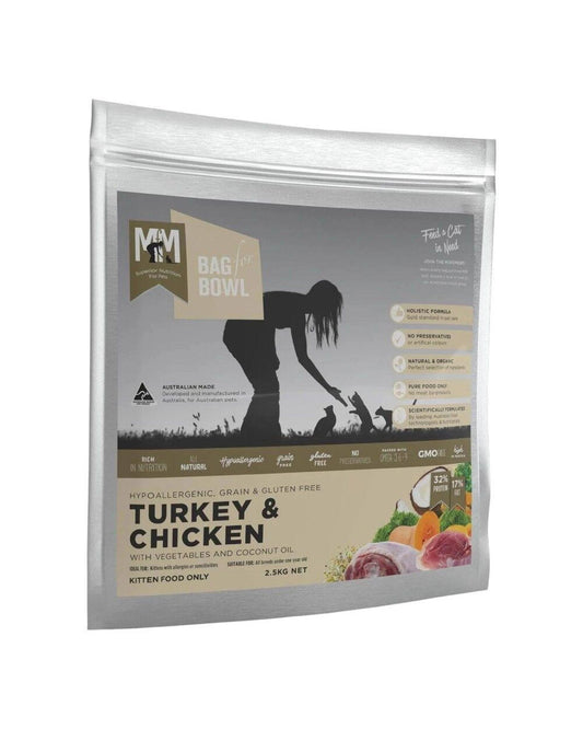 Meals for Mutts Kitten Chicken and Turkey Grain Free Cat Food