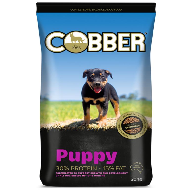 Cobber Premium Puppy 20kg dog food bag