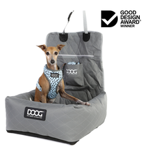 DOOG Dog Car Seat Small to Medium in grey