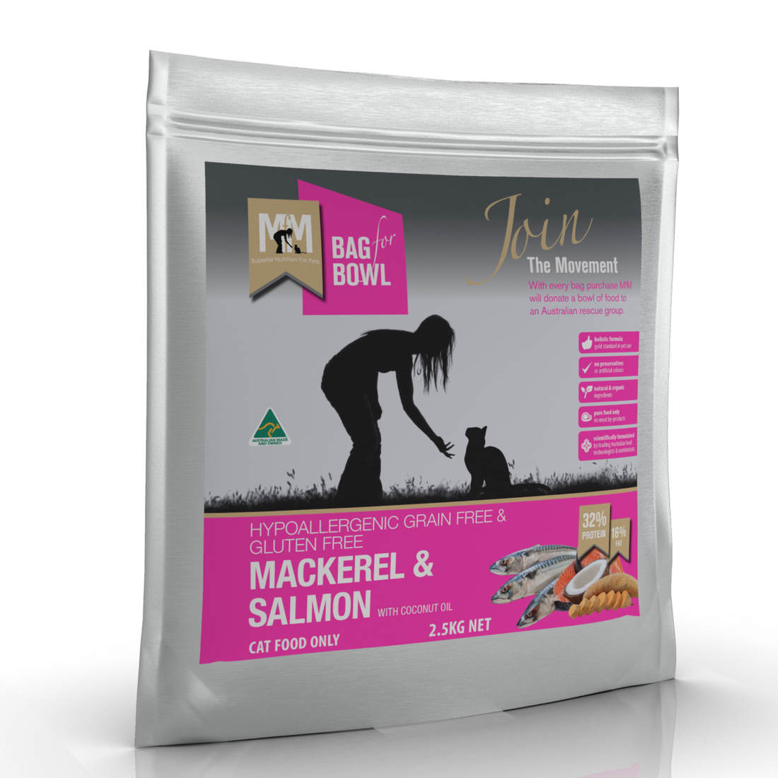 Meals for Mutts Cat Mackerel and Salmon Grain Free Cat Food