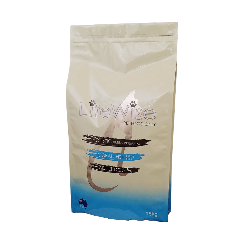LifeWise Ocean Fish Large Bites Dog Food 9kg bag 1