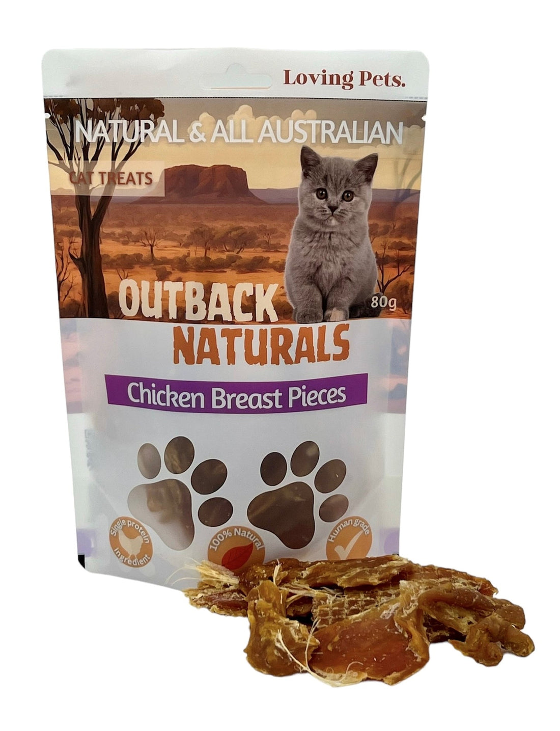 Loving Pets Chicken Breast Pieces Cat Treats