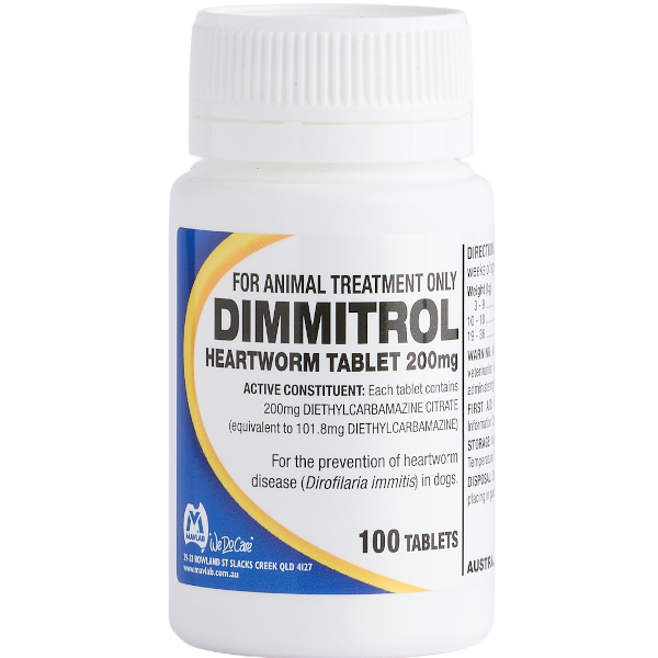 MAVLAB Dimmitrol Heartworm Tablets 100 Pack