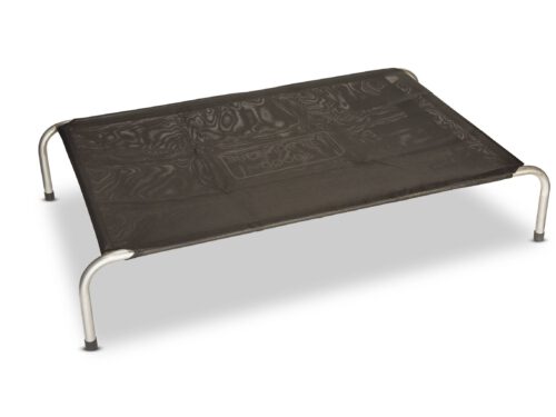 Superior Pet Goods Heavy Duty Flea-Free Raised Dog Bed in black
