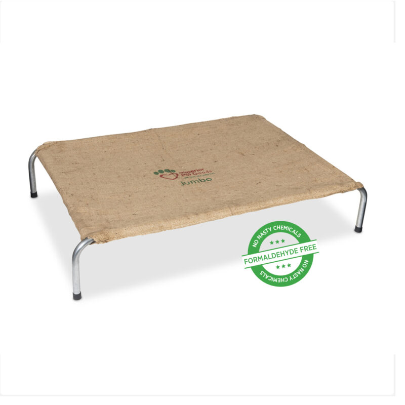 Superior Pet Goods Hessian Raised Dog Bed