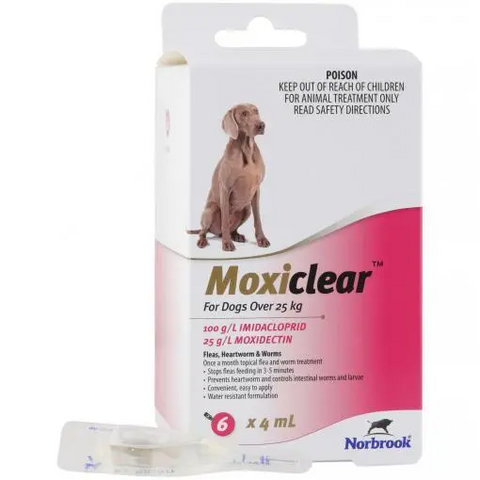 Moxiclear for Dogs over 25kg 6 Pack