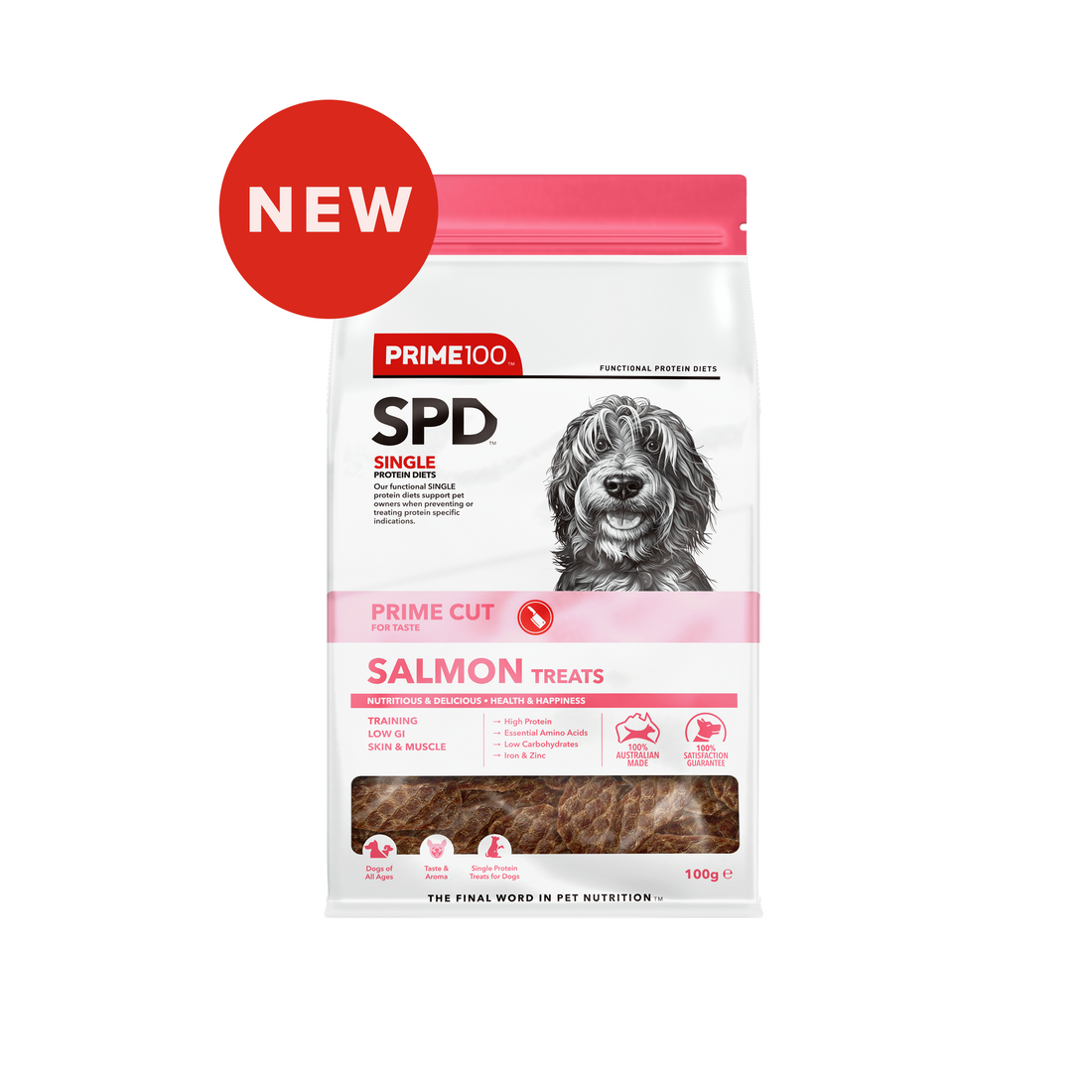 SPD™ Prime Cut Salmon Treats 100g