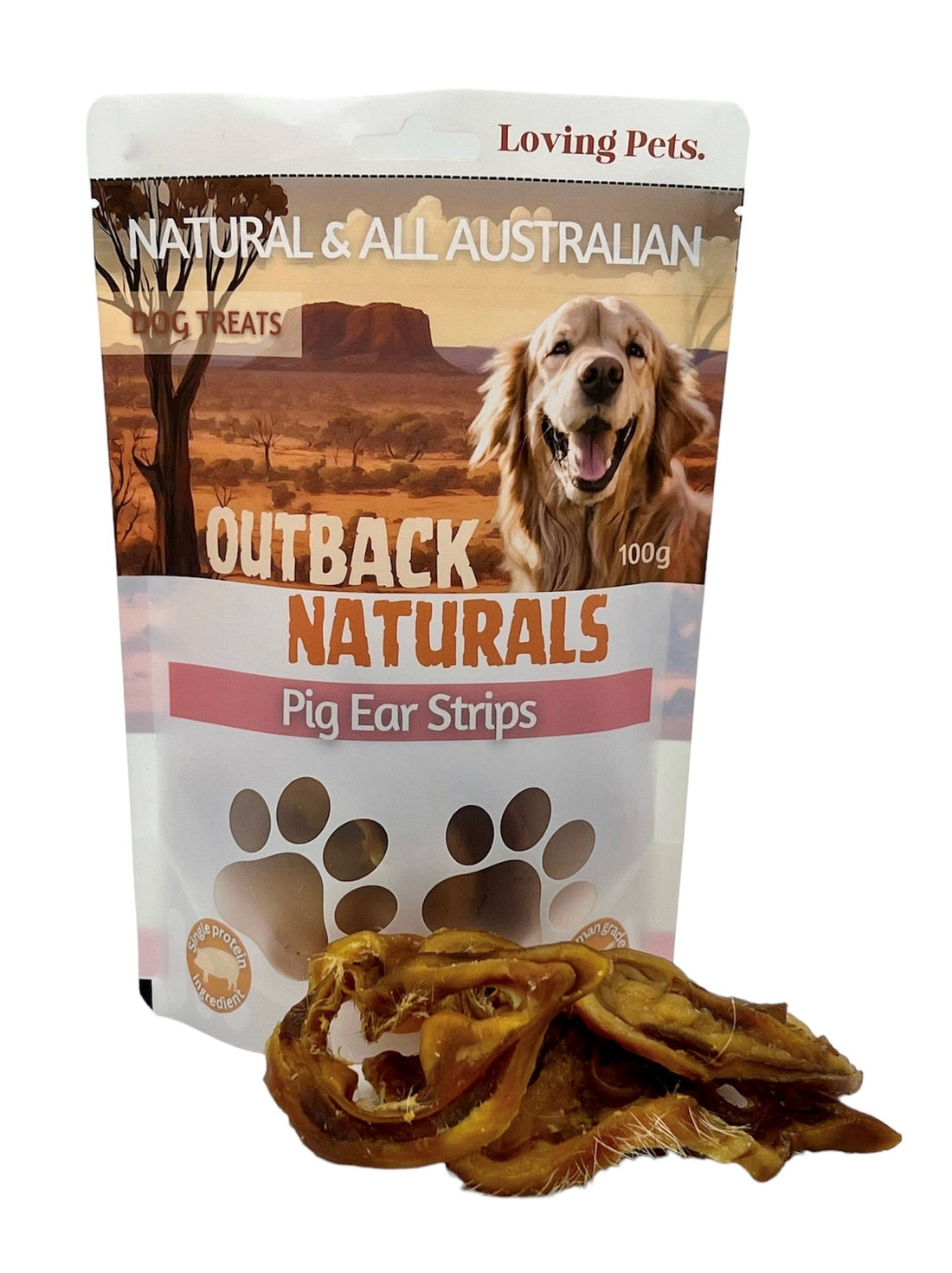 Loving Pets Pig Ear Strips