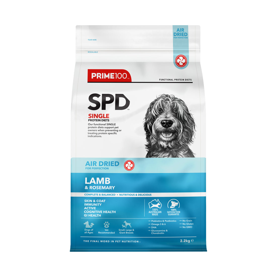 SPD™ Air Dried Lamb & Rosemary 2.2kg