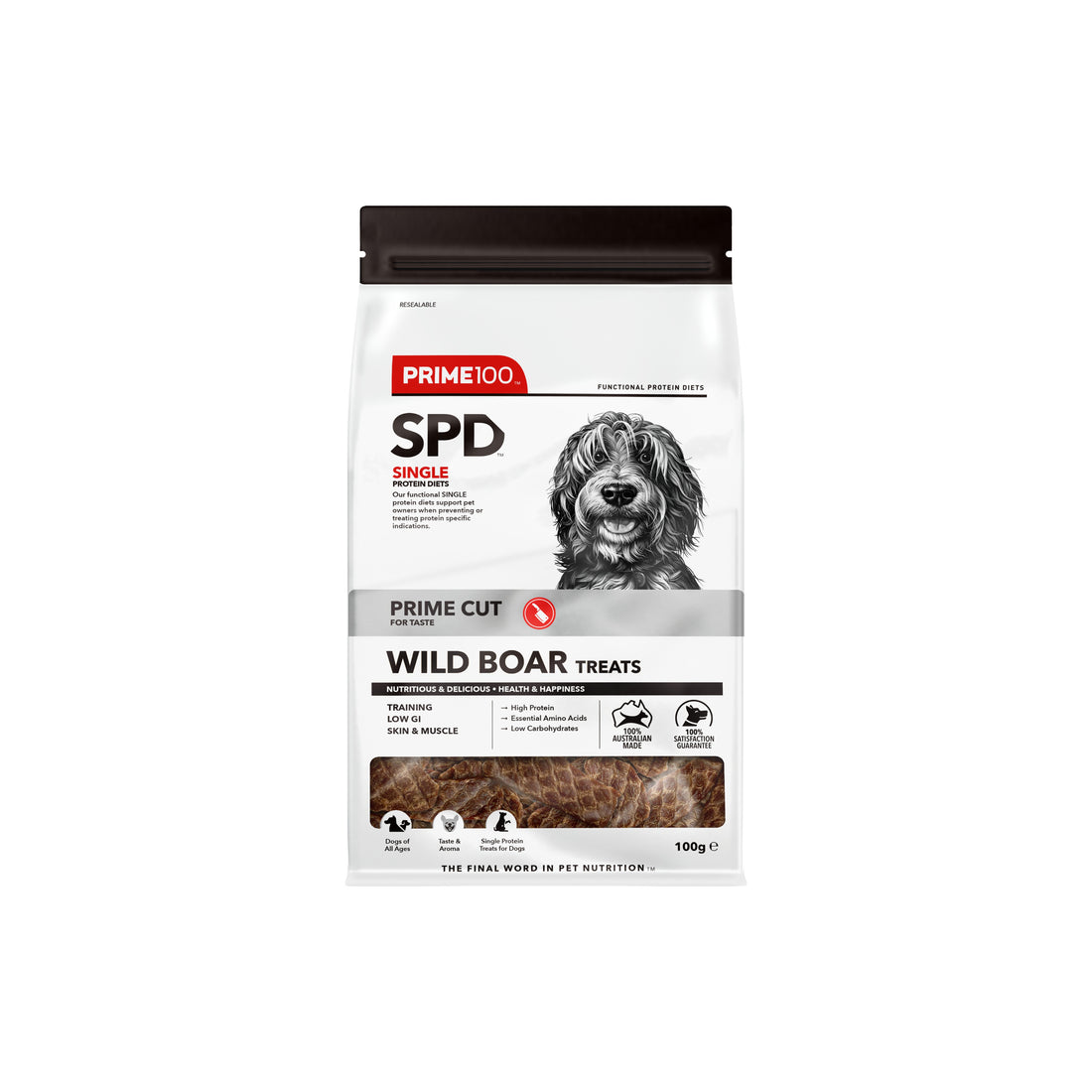SPD™ Prime Cut Wild Boar Treats 100g