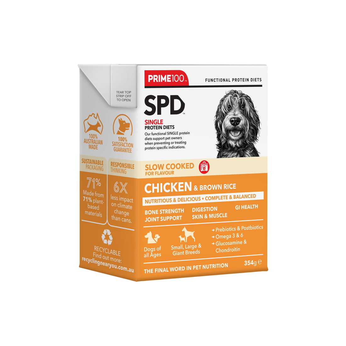 SPD™ Slow Cooked Chicken & Brown Rice 354g