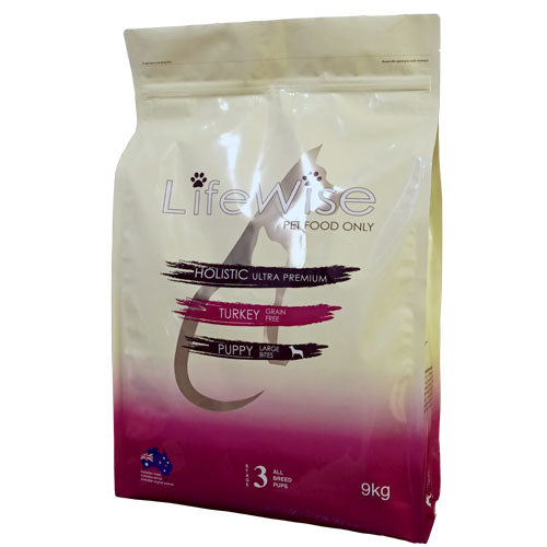 LifeWise Puppy Stage 3 Turkey Small Bites 9kg bag 1