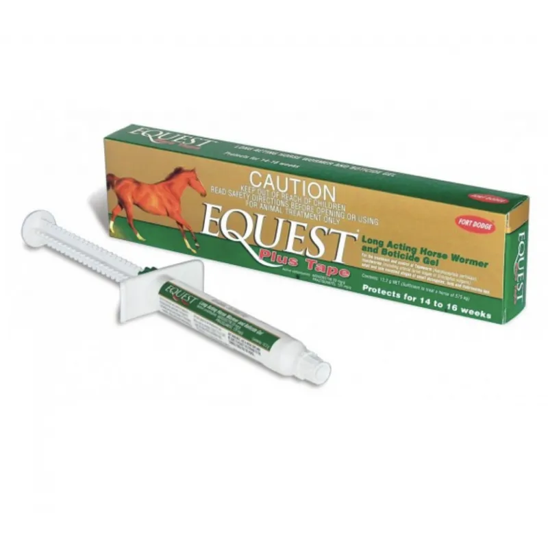 Zoetis Equest Plus Tape Long-Acting Horse Wormer Gel 14.4g