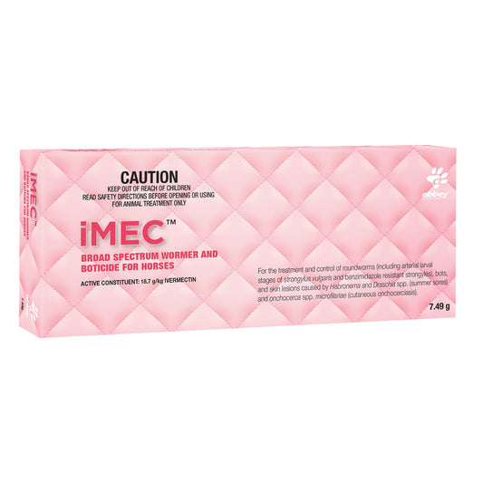 Abbey Labs iMEC broad spectrum horse wormer 7.49g