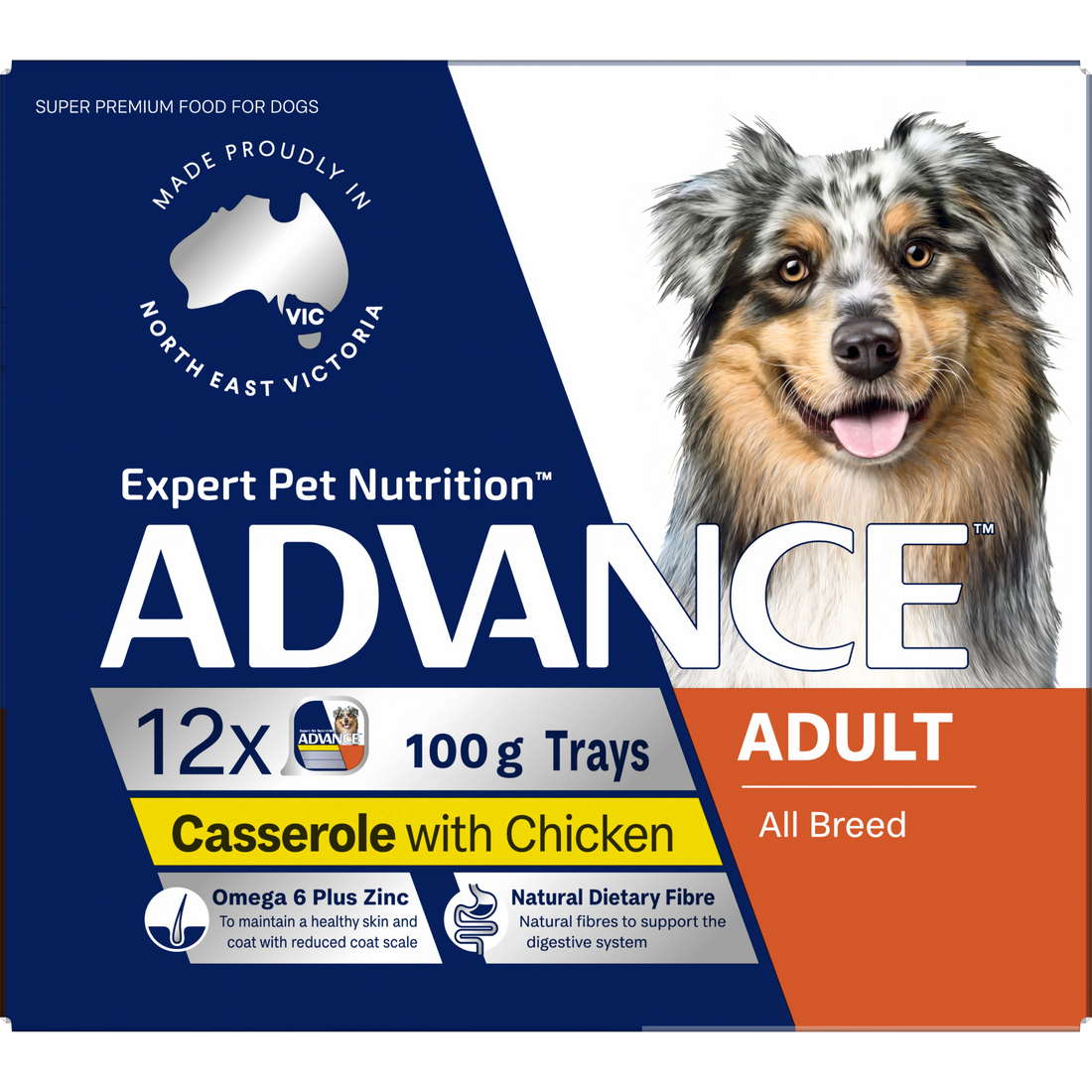 ADVANCE Adult All Breed Chicken Casserole 12x100g