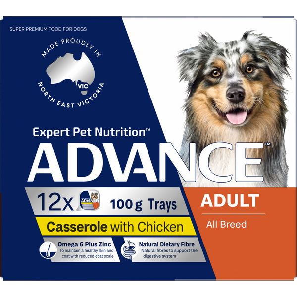 ADVANCE Adult All Breed Chicken Casserole 12x100g