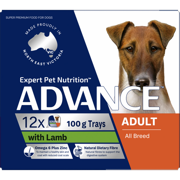 ADVANCE Adult All Breed with Lamb 12x100g