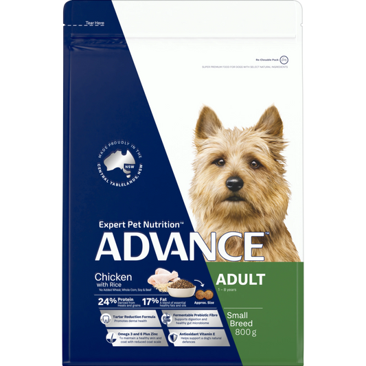 ADVANCE Adult Small Breed Chicken with Rice 800g