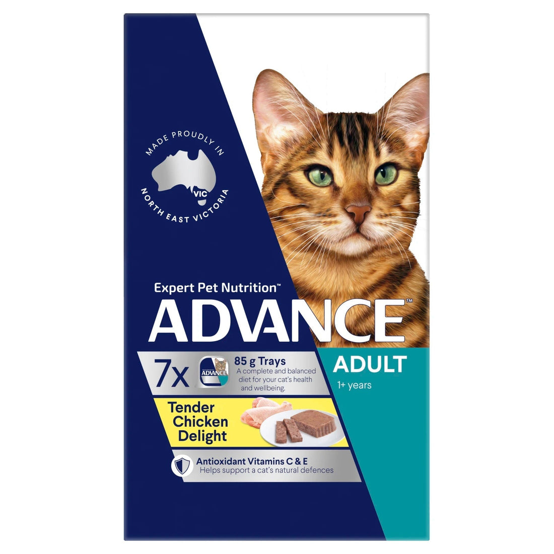 ADVANCE Cat Ad Tender Chicken Delight 85g 7pk