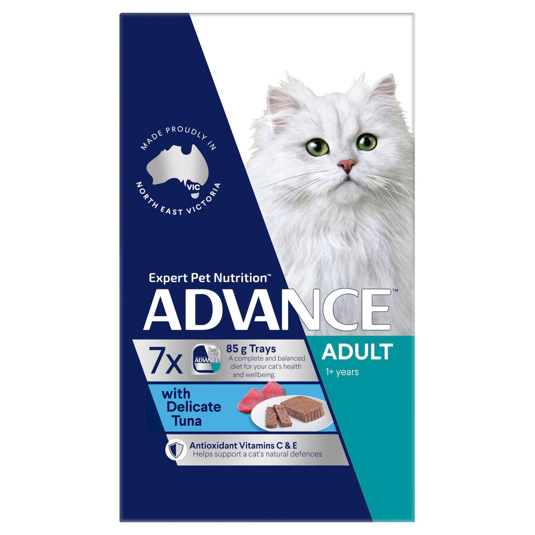 ADVANCE Cat Wet Adult Cat With Delicate Tuna 85g 7pk