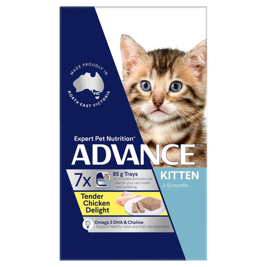 ADVANCE Kitten Wet Tender Chicken Delight 85g 7pk