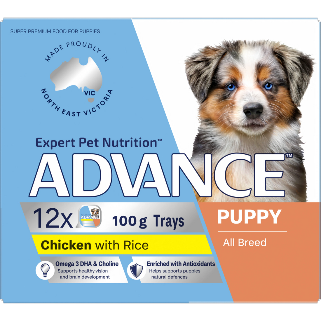 ADVANCE Puppy Growth Chicken with Rice 12x100g