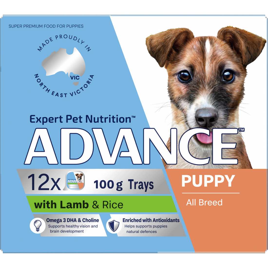 ADVANCE Puppy Lamb and Rice Trays 12x100g