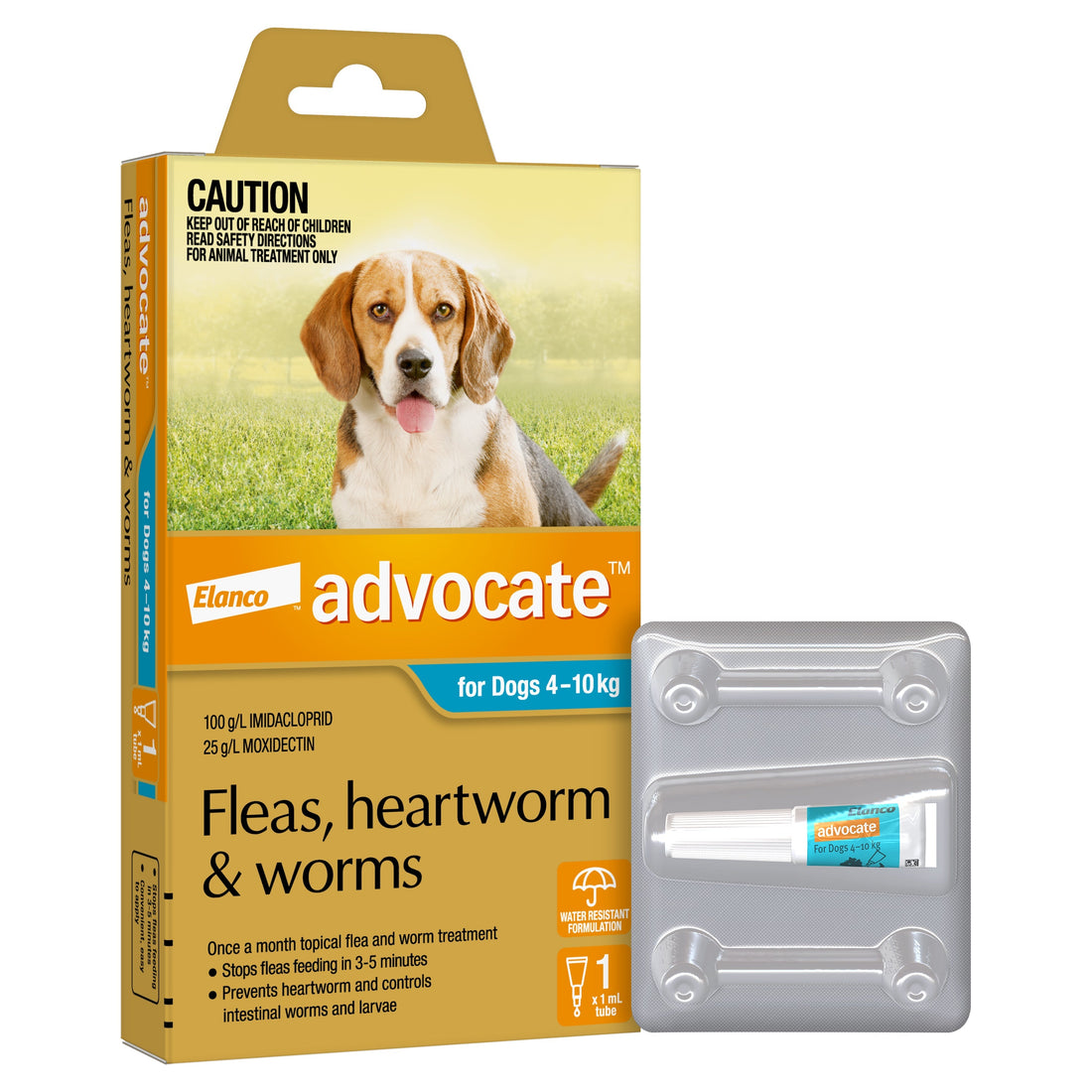 Advocate Spot-On for dogs 4 to 10kg, 1 dose