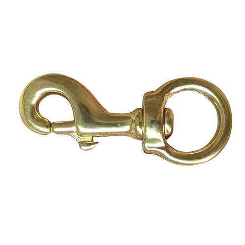 Bainbridge Brass Round Eye Swivel Hooks – 10mm
