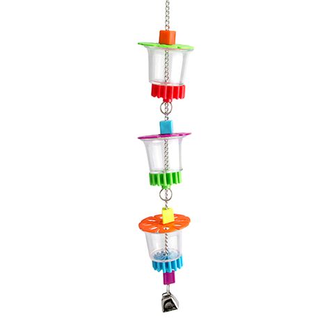 Bainbridge Bird Toy - Foraging 3 Cups With Beads