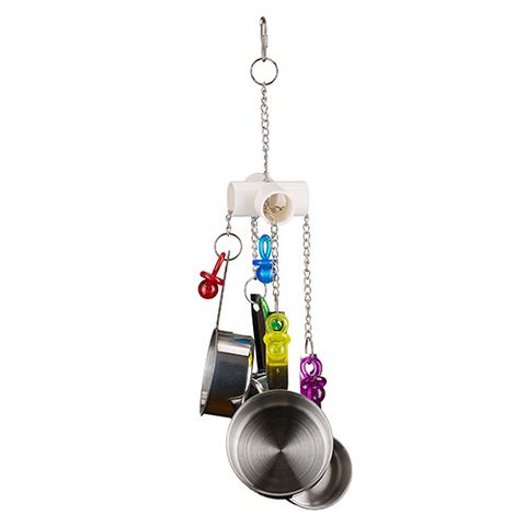 Bainbridge Bird Toy - Interactive - Pots & Pans