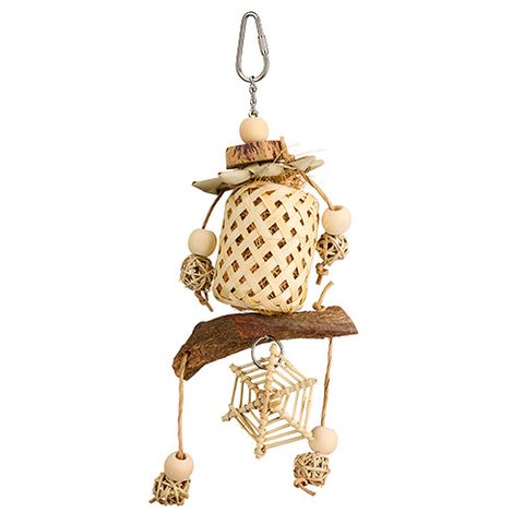 Bainbridge Bird Toy - Naturals - Bamboo Web Lantern