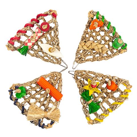 Bainbridge Bird Toy - Naturals - Pizza Party (4Pk)