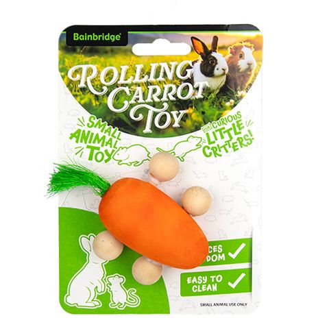 Bainbridge Small Animal Rolling Carrot Toy - One Size
