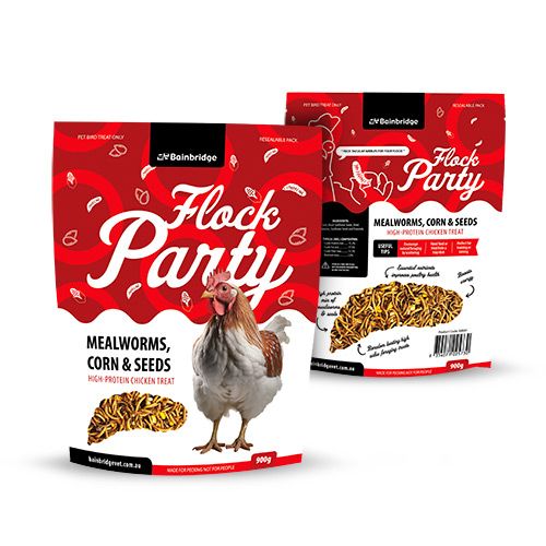 Bainbridge Flock Party – Mealworms, Corn & Seeds 900g