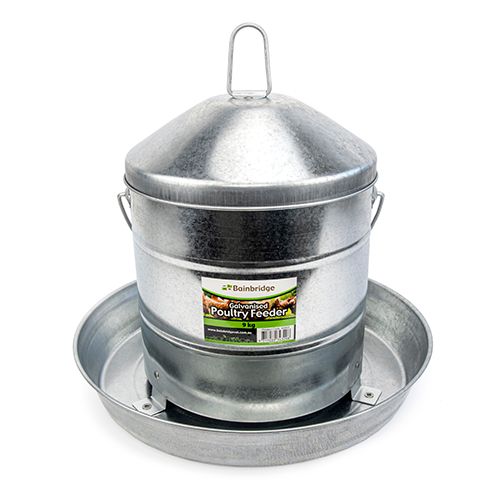 Bainbridge Galvanised Poultry Feeder 9kg