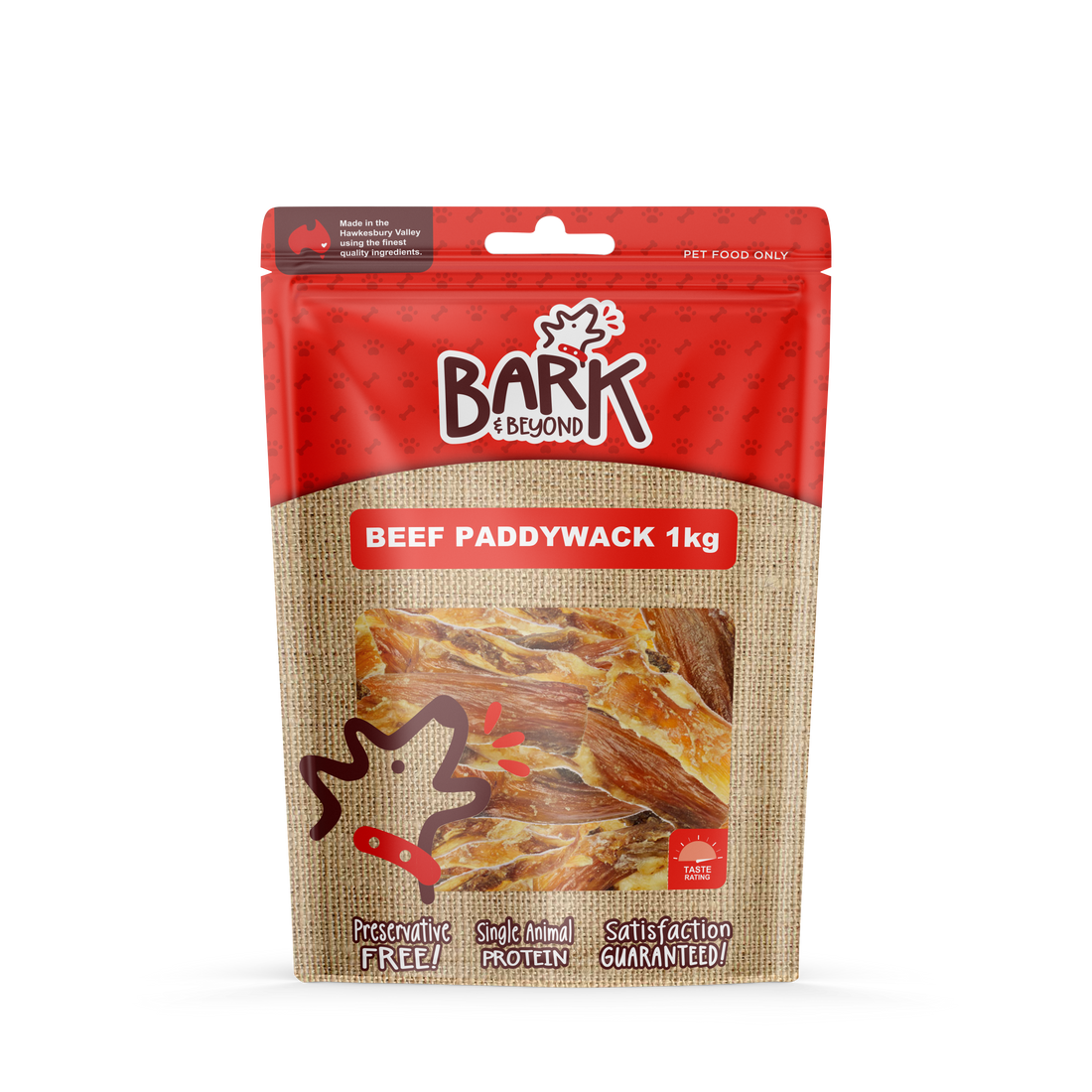 Bark & Beyond Beef Paddywack 1kg