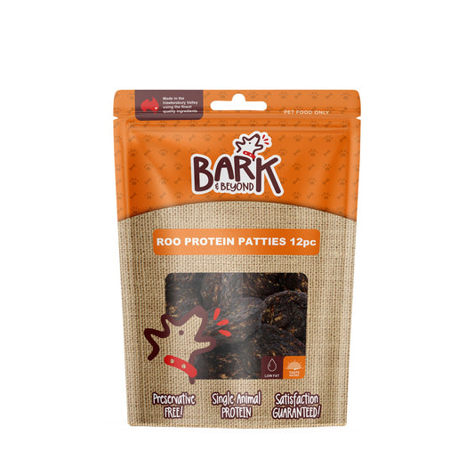 Bark & Beyond Roo Protein Patties 12 Pack